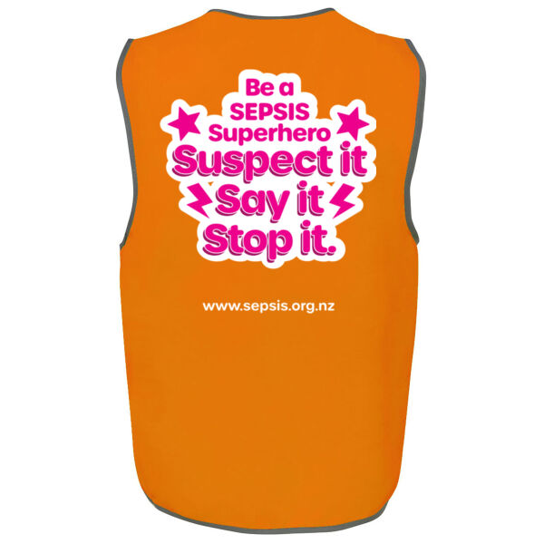 Stop Sepsis Hi Vis Safety Vest - JB's Thumbnail